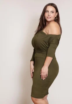 Asoph Women Clothing Plus Size One Shoulder Bodycon Dress -Asoph Fashion Shop 2002490 125 3