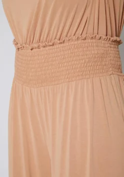 Nurode Plus Size Smocked Waist Wide Leg Palazzo Pants -Asoph Fashion Shop 2003577 304 5