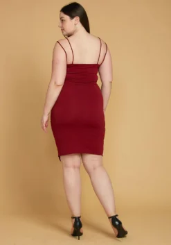 Asoph Plus Size Strappy Crop Top & Skirt Two Piece Set -Asoph Fashion Shop 2005459 111 4