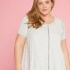 Asoph Plus Size Soft Stripe Top