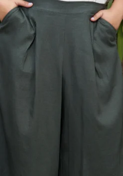 Pleione Plus Size Pleated Wide Leg Capris -Asoph Fashion Shop 2006680 125 5