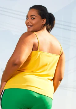 Pleione Plus Size Womens Petal Edged Cami Blouse 6 Pleione Plus Size Womens Petal Edged Cami Blouse -Asoph Fashion Shop 2006684 105 3