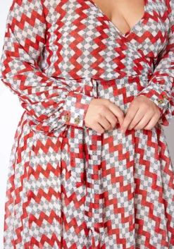 Asoph Plus Size Multi Print Wrap Maxi Dress -Asoph Fashion Shop 2009051 002 4