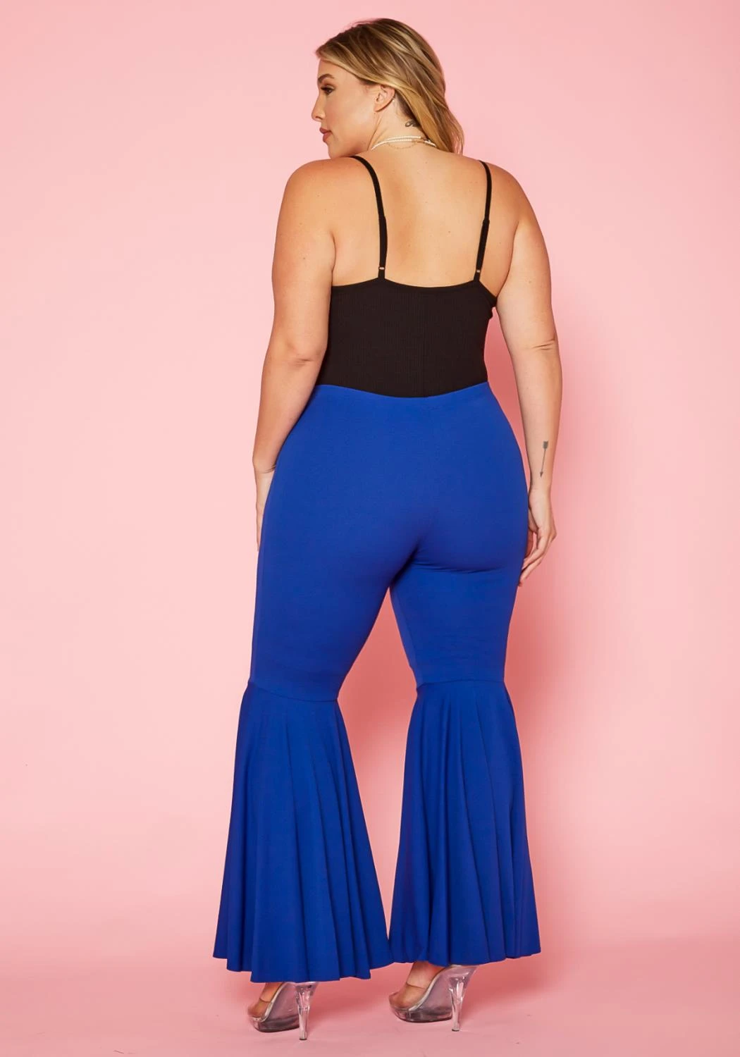 Plus Size Bell Bottom Flared Pants 4 Plus Size Bell Bottom Flared Pants - Image 4