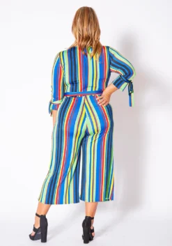 Asoph Curvy Womens Over The Rainbow Striped Jumpsuit 8 Asoph Curvy Womens Over The Rainbow Striped Jumpsuit -Asoph Fashion Shop 2010722 188 2