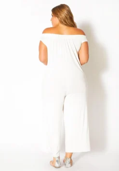 Bellatrix Plus Size Off Shoulder Wide Leg Jumpsuit -Asoph Fashion Shop 2011155 002 2