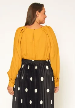 Pleione Plus Size Gathered Shoulder Blouse -Asoph Fashion Shop 2011301 159 2