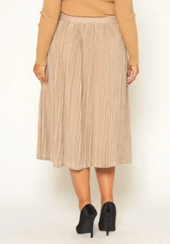 Pleione Plus Size Lurex Pleated Maxi Skirt -Asoph Fashion Shop 2011316 119 2