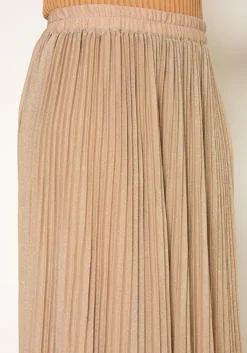 Pleione Plus Size Lurex Pleated Maxi Skirt -Asoph Fashion Shop 2011316 119 3
