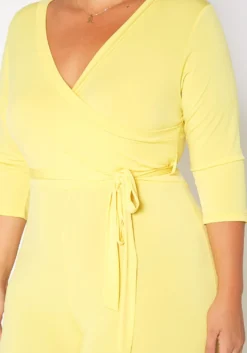 Asoph Plus Size Fancy V Neck Flare Jumpsuit -Asoph Fashion Shop 2011574 105 5