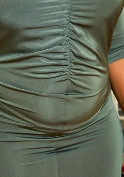 Asoph Plus Size Sincere Olive Womens Mermaid Flare Maxi Gown -Asoph Fashion Shop 2011576 125 3