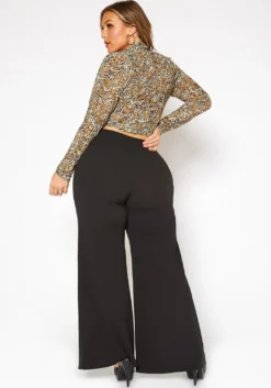 Asoph Plus Size High Rise Trouser Pants -Asoph Fashion Shop 2012384 001 3