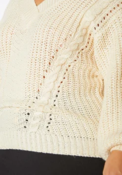 Pleione Plus Size Womens Loose Knit Sweater -Asoph Fashion Shop 2012411 204 3