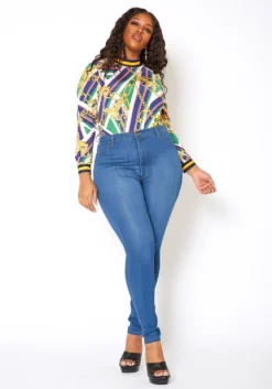 Vibrant Plus Size High Waisted Everyday Skinny Denim Jean -Asoph Fashion Shop 2013644 938 1