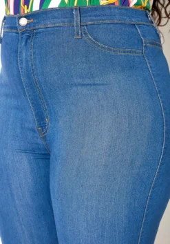 Vibrant Plus Size High Waisted Everyday Skinny Denim Jean -Asoph Fashion Shop 2013644 938 4