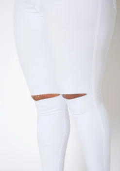 Vibrant Plus Size Classic Knee Rip Skinny Jeans -Asoph Fashion Shop 2013659 002 2