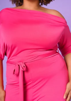 Asoph Plus Size Cold Shoulder Straight Leg Jumpsuit -Asoph Fashion Shop 2013795 006 5