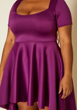 Asoph Plus Size Flattering Orange High Low Maxi Dress -Asoph Fashion Shop 2014486 001 6