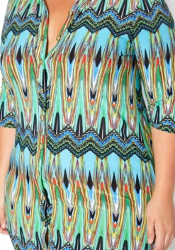 Asoph Plus Size 70s Boho Print Collar Midi Dress 7 Asoph Plus Size 70s Boho Print Collar Midi Dress -Asoph Fashion Shop 2014494 179 3