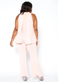 Asoph Plus Size First Class Sleeveless Overlay Jumpsuit -Asoph Fashion Shop 2014505 119 3