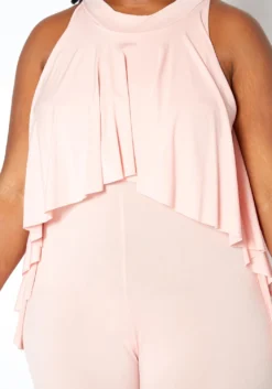 Asoph Plus Size First Class Sleeveless Overlay Jumpsuit -Asoph Fashion Shop 2014505 119 4