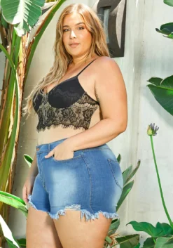 Asoph Plus Size Rosey Lace Contrast Cami Bodysuit -Asoph Fashion Shop 2014671 191 1