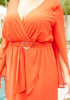 Asoph Plus Size Flowy Red Long Sleeve Mini Dress 11 Asoph Plus Size Flowy Red Long Sleeve Mini Dress -Asoph Fashion Shop 2014941 121 1