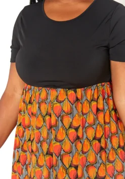 Asoph Plus Size Old Fashion Print Fit & Flare Maxi Dress -Asoph Fashion Shop 2014945 109 4