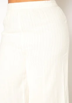 ENCREME Plus Size Shimmer Hinted Wide Leg Pants 11 ENCREME Plus Size Shimmer Hinted Wide Leg Pants -Asoph Fashion Shop 2015803 002 4