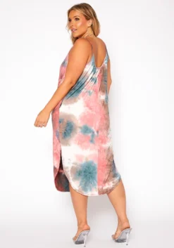 Asoph Plus Size Tie Dye Cami Midi Dress -Asoph Fashion Shop 2015975 158 3