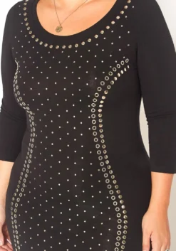Asoph Plus Size Embellished Bodycon Mini Dress -Asoph Fashion Shop 2016127 001 4