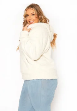 Asoph Plus Size Cozy Snow Sherpa Hoodie -Asoph Fashion Shop 2016251 135 3