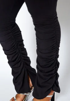 Asoph Plus Size Lounge Obsessed Ankle Stacked Fitted Pants -Asoph Fashion Shop 2016899 001 5