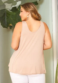 Asoph Plus Size Tie Front Detail Cami Top -Asoph Fashion Shop 2016919 118 3