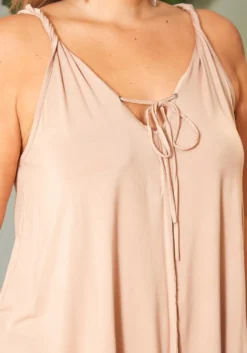 Asoph Plus Size Tie Front Detail Cami Top -Asoph Fashion Shop 2016919 118 4