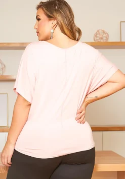 Asoph Plus Size Basic Dolman Sleeve Blouse -Asoph Fashion Shop 2016921 119 2