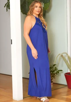 Asoph Plus Size Boho Crochet Design Maxi Flare Dress 7 Asoph Plus Size Boho Crochet Design Maxi Flare Dress -Asoph Fashion Shop 2016940 188 1