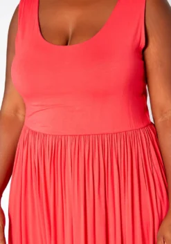 Asoph Plus Size Casual Fit & Flare Maxi Dress -Asoph Fashion Shop 2017012 144 4