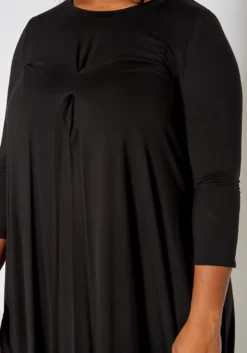 Asoph Plus Size Casual Long Sleeve Fit & Flare Mini Dress -Asoph Fashion Shop 2017062 001 4