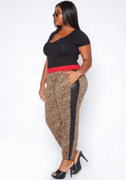 Asoph Plus Size Haute Leopard Jogger Pants -Asoph Fashion Shop 2017151 128 2
