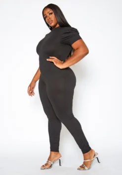 Asoph Plus Size Up Leveled Basic Bodycon Jumpsuit -Asoph Fashion Shop 2017508 001 2