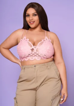 Asoph Plus Size Crochet Cami Crop Top -Asoph Fashion Shop 2017515 003 3