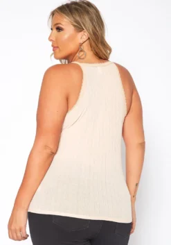 Asoph Plus Size Lace Trim Cami Top -Asoph Fashion Shop 2017586 141 3