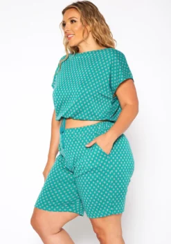 Asoph Plus Size Polka Dot Two Piece Set -Asoph Fashion Shop 2017767 103 1