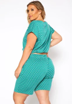 Asoph Plus Size Polka Dot Two Piece Set -Asoph Fashion Shop 2017767 103 2