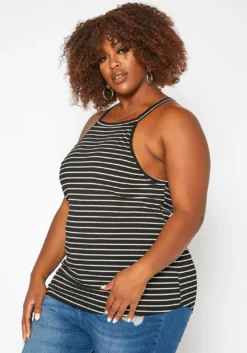 Asoph Plus Size Striped Cami Top -Asoph Fashion Shop 2017775 001 2