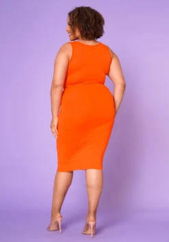 Asoph Plus Size Basic Tank Crop Top & Midi Skirt Set 10 Asoph Plus Size Basic Tank Crop Top & Midi Skirt Set -Asoph Fashion Shop 2017807 004 5