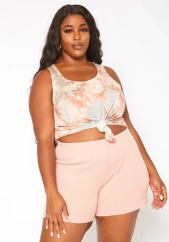 Asoph Plus Size Lounge Knit Shorts