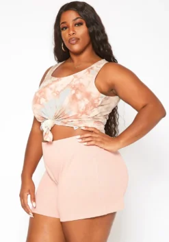 Asoph Plus Size Lounge Knit Shorts -Asoph Fashion Shop 2018050 102 2