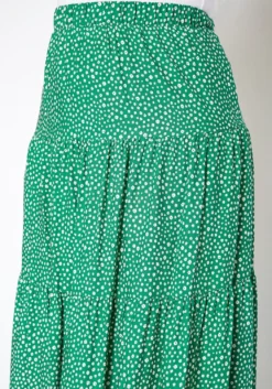 Asoph Plus Size Dainty Floral Print Maxi Flare Skirt -Asoph Fashion Shop 2018086 103 4